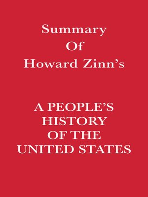 cover image of Summary of Howard Zinn's a People's History of the United States